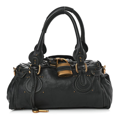 Chloe Calfskin Medium Paddington Satchel Black 1 of 8