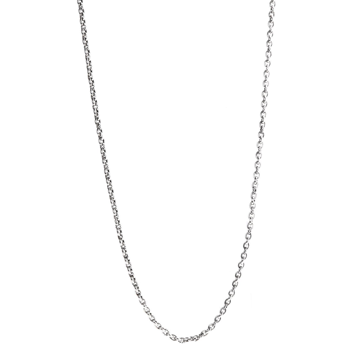 Sterling Silver Cable Link Necklace 36
