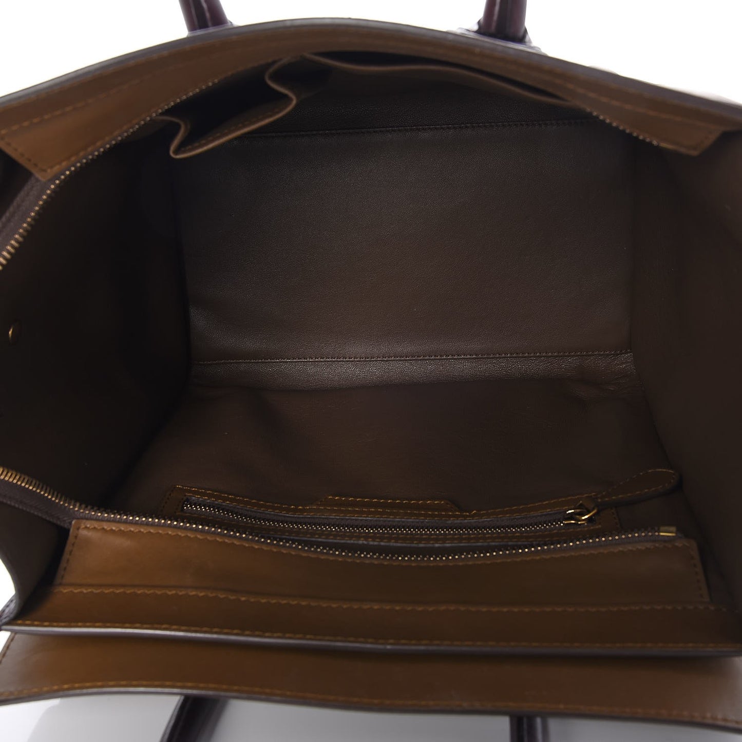 Smooth Calfskin Mini Tri-Color Luggage Rust