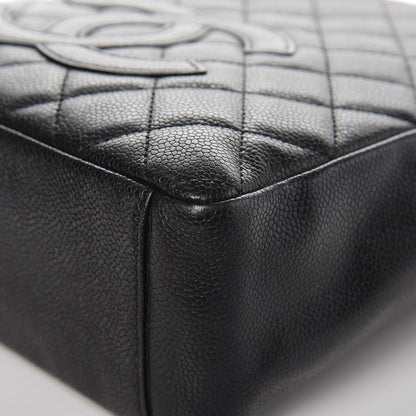 Chanel Caviar Quilted Petit Shopping Tote PST Black 10 of 13