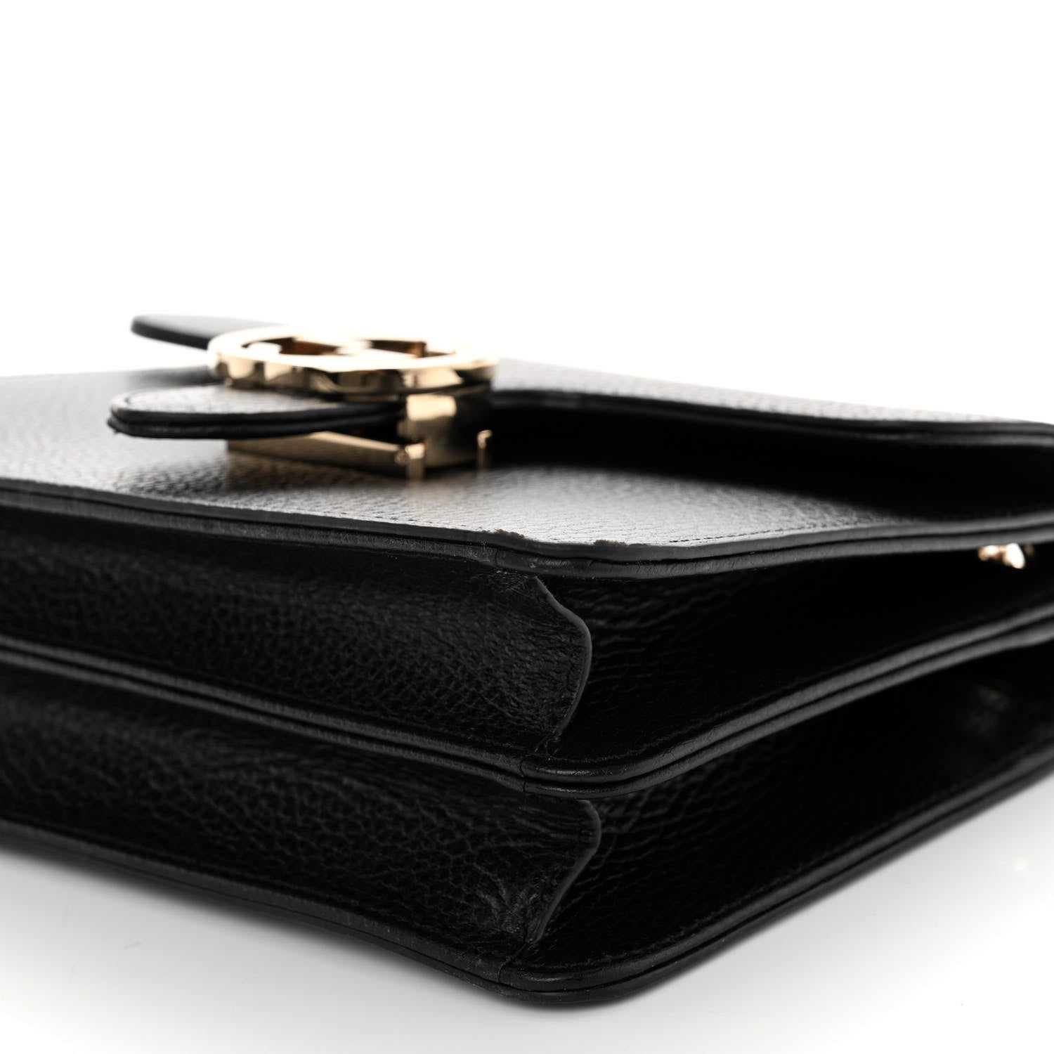 Gucci Dollar Calfskin Small Interlocking G Shoulder Bag Black 10 of 10