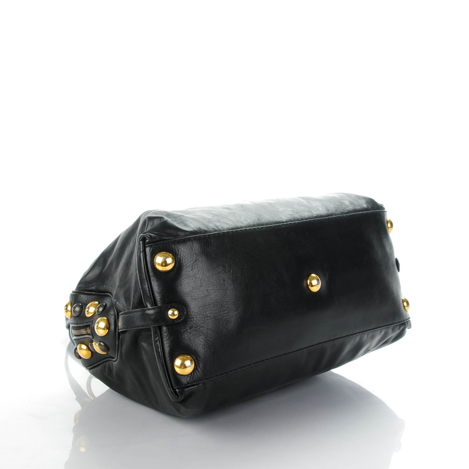 Gucci Calfskin Large Babouska Dome Satchel Black 4 of 7
