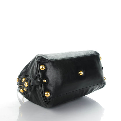 Gucci Calfskin Large Babouska Dome Satchel Black 4 of 7
