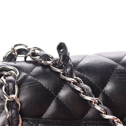 Chanel Lambskin Quilted Jumbo Double Flap Black 10 of 13