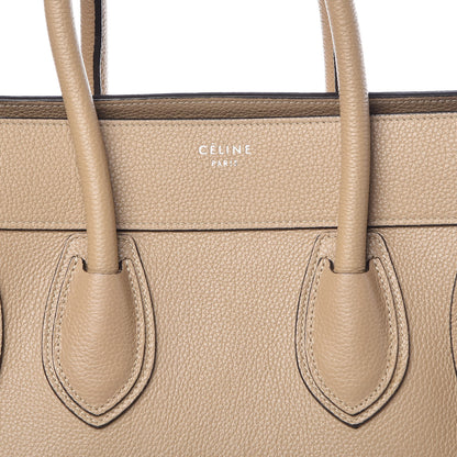 Celine Drummed Calfskin Mini Luggage Dune 6 of 15