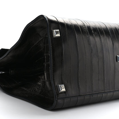 Salvatore Ferragamo Eel Large Studio Bag Black 7 of 8