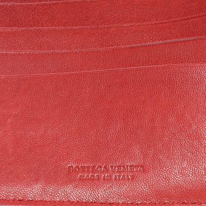 Bottega Veneta Nappa Intrecciato Mens Wallet Red 7 of 9