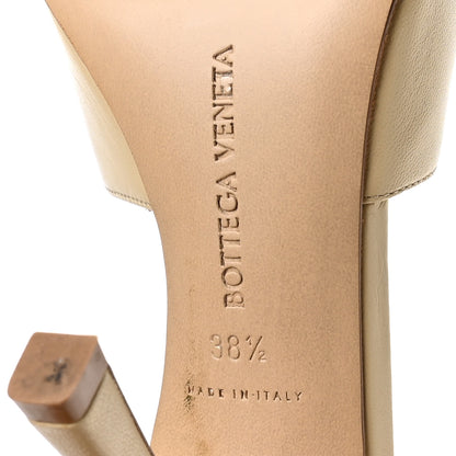 Bottega Veneta Lambskin Stretch Mule Sandals 38.5 Nude 7 of 8