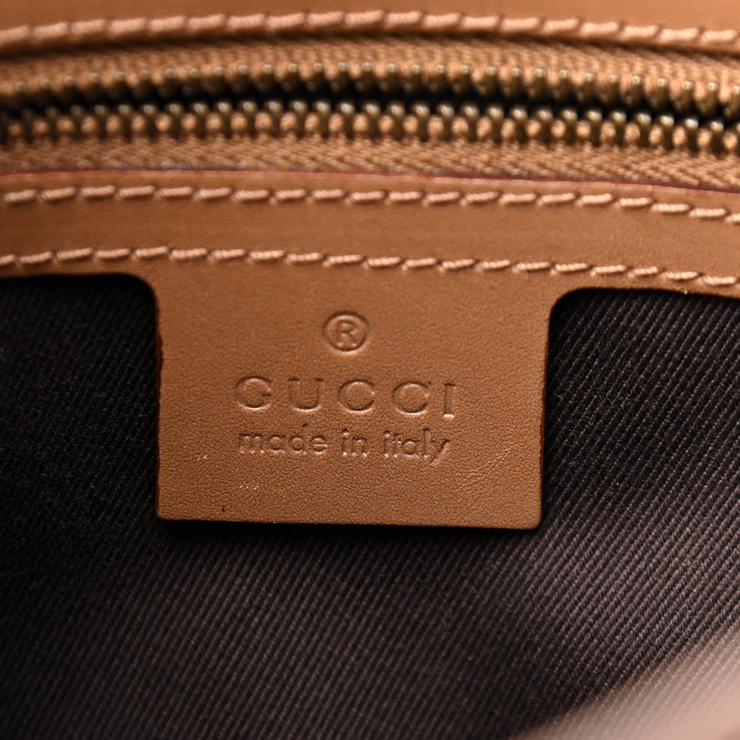 Monogram Woven Handle Tote Tan
