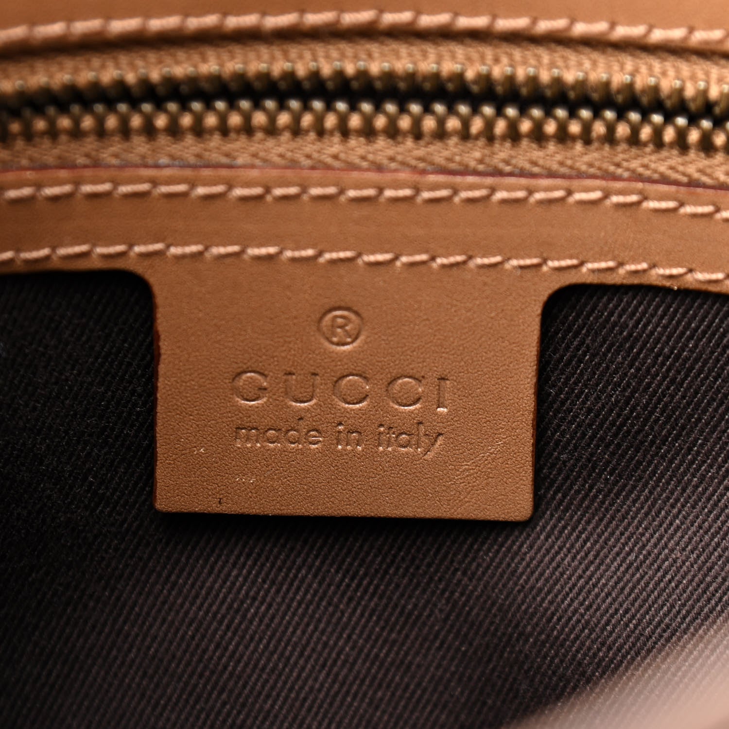 Gucci Monogram Woven Handle Tote Tan 5 of 8