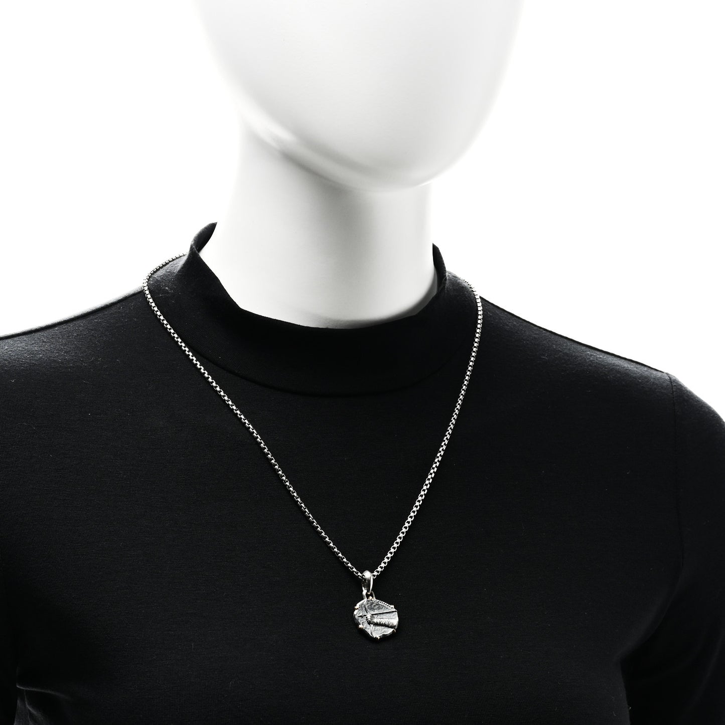 Sterling Silver 18K Yellow Gold 23mm Sagittarius Amulet Pendant Necklace