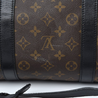 Louis Vuitton Monogram Macassar Keepall Bandouliere 55 13 of 14