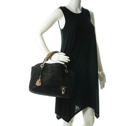 Louis Vuitton Monogram Suede Embossed Whisper PM Kohl 2 of 9