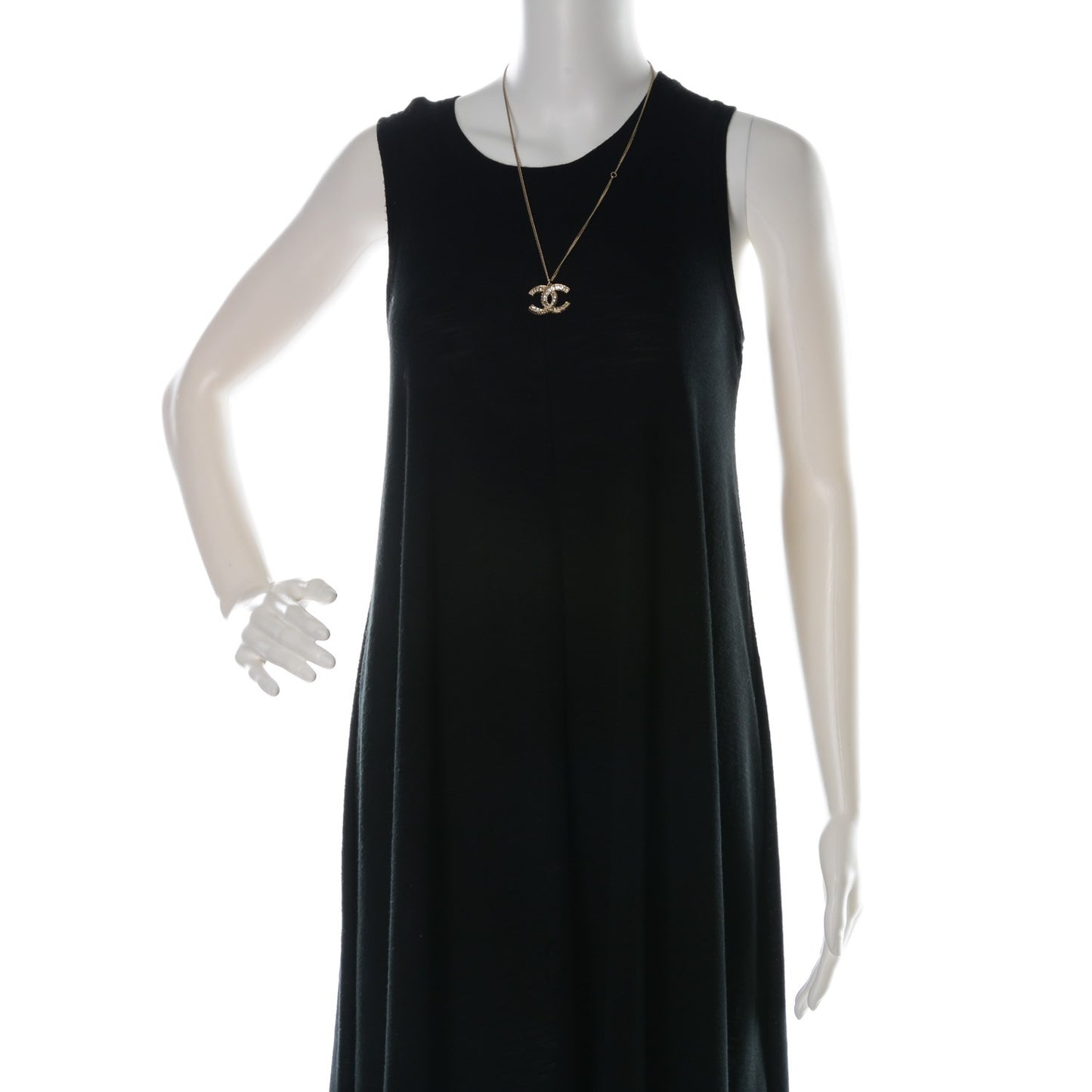 Crystal Timeless CC Necklace Gold