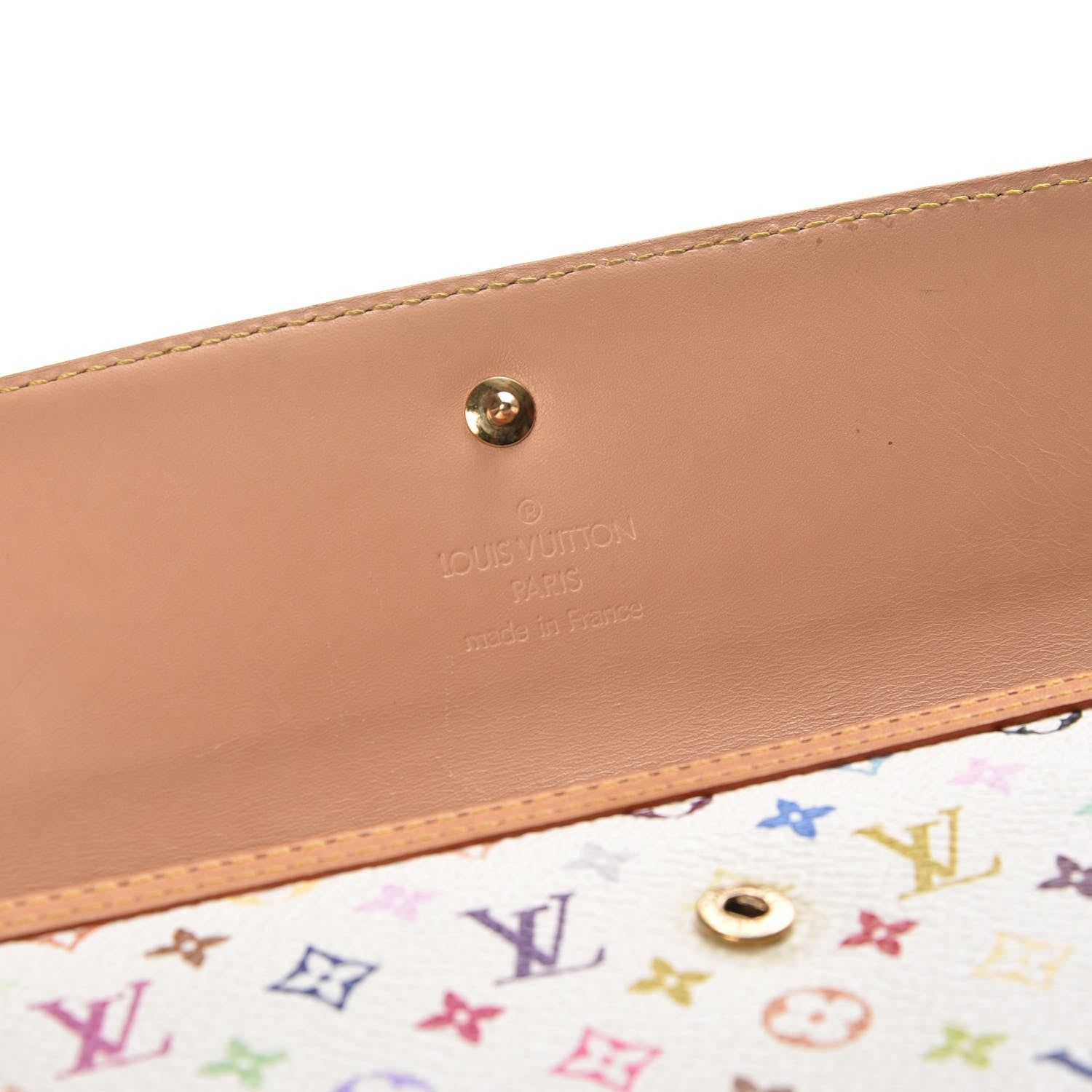 Louis Vuitton Monogram Multicolor Porte Tresor International Wallet White 5 of 7