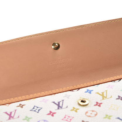 Louis Vuitton Monogram Multicolor Porte Tresor International Wallet White 5 of 7
