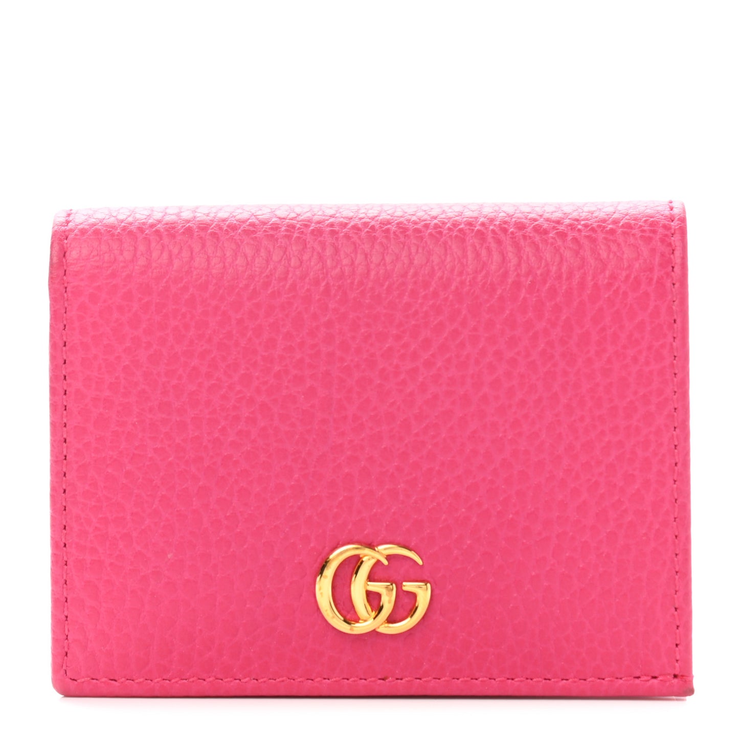 Dollar Calfskin GG Marmont Card Case Box Pink