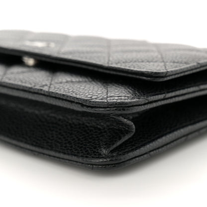Chanel Caviar Quilted Wallet on Chain WOC Black 10 of 11