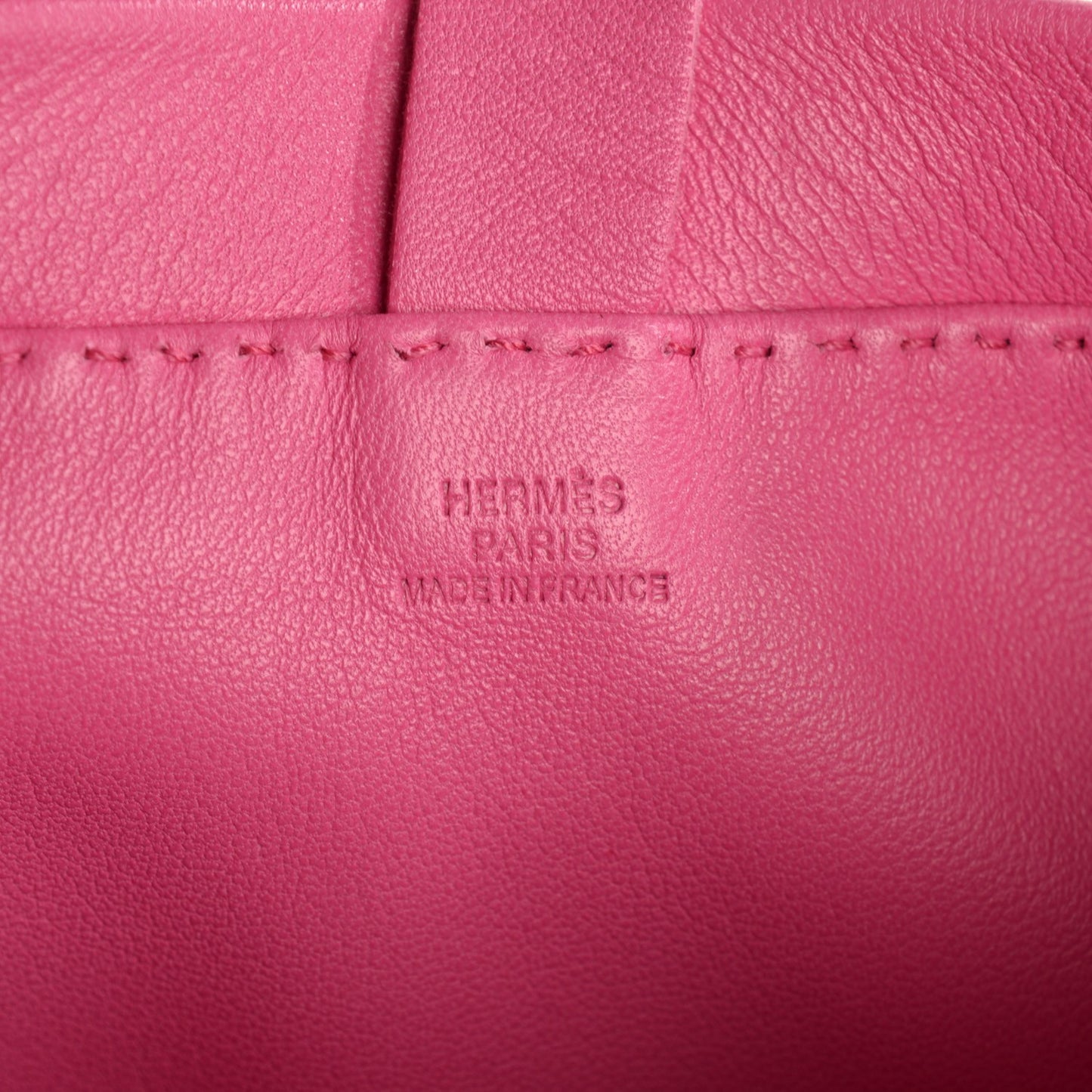 Milo Lambskin Clou De Selle Pouch Rose Tyrien