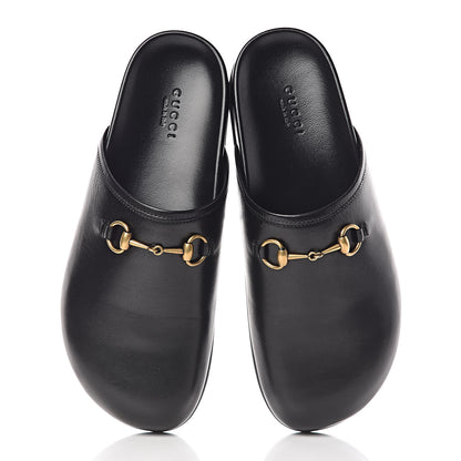 Gucci Malaga Kid Womens Horsebit River Slippers 36 Black 6 of 11