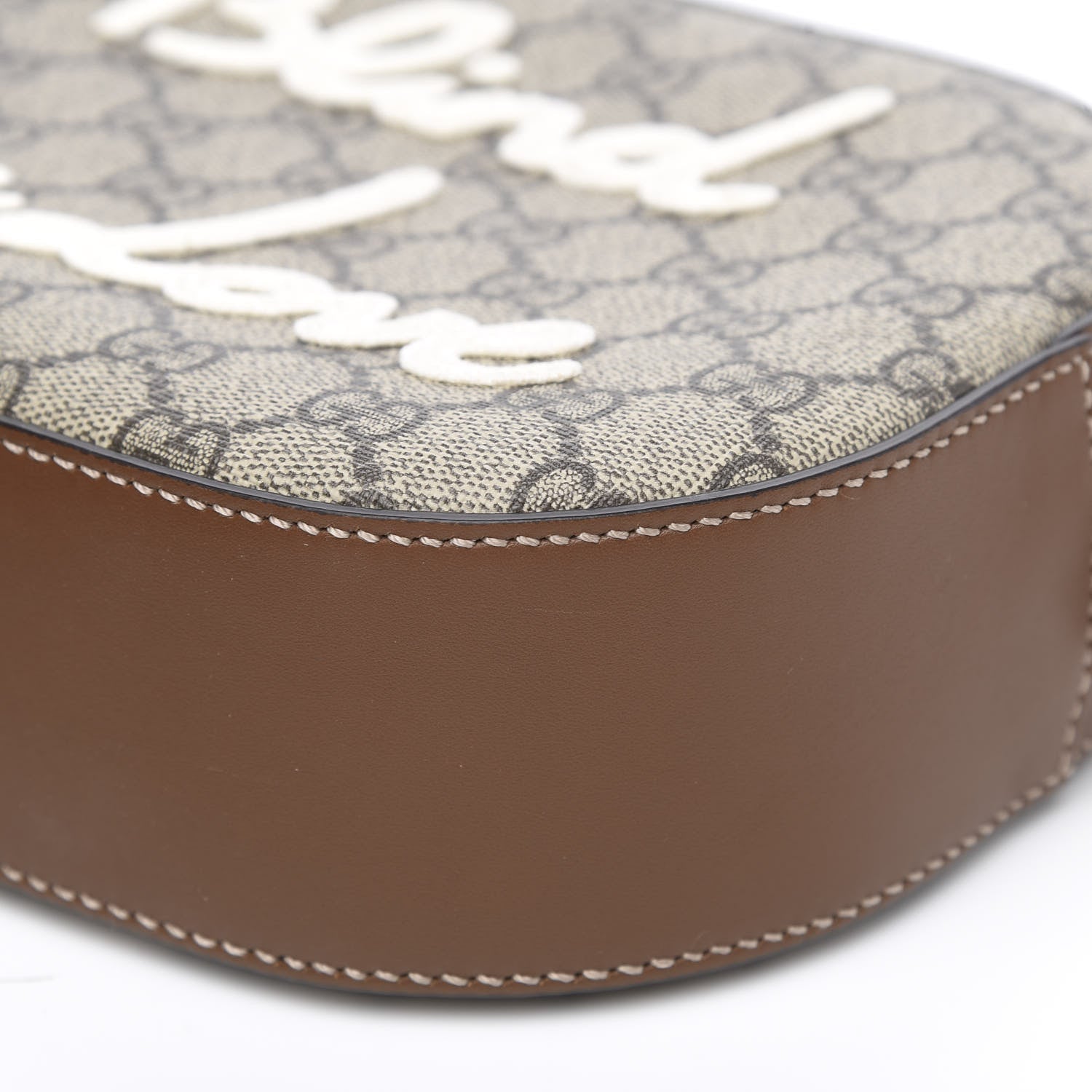 Gucci GG Supreme Monogram Blind For Love Embroidered Mini Chain Shoulder Bag Beige Tuscany 11 of 11