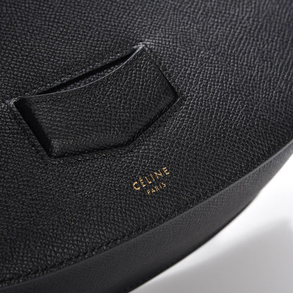 Celine Grained Calfskin Medium Trotteur Black 6 of 7