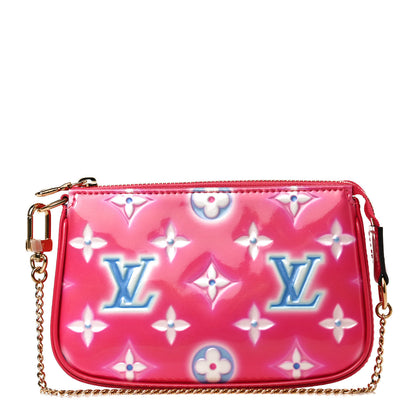 Louis Vuitton Vernis Valentine Mini Pochette Accessories Fuchsia Neon 1 of 11