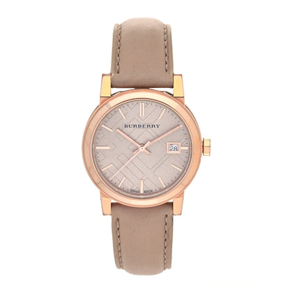 Burberry Stainless Steel Calfskin 33mm The City Quartz Watch Nude BU9109 1 of 4
