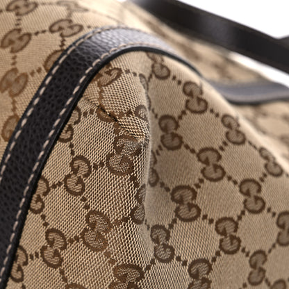 Gucci Monogram New Ladies Web Tote Dark Brown 11 of 24