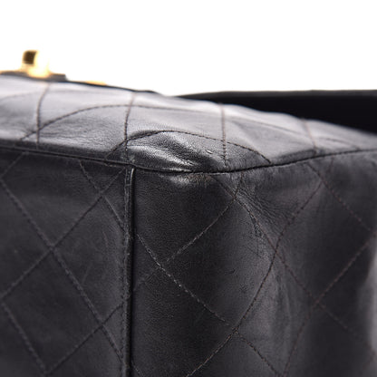 Chanel Lambskin Quilted XL Jumbo Single Flap Black 16 of 20
