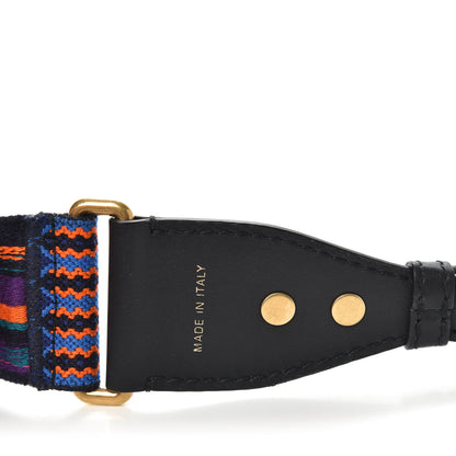 Christian Dior Canvas Embroidered Studded Mexico Shoulder Strap Multicolor 3 of 5