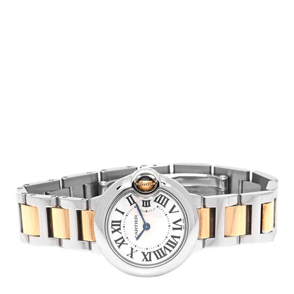 Cartier Stainless Steel 18K Yellow Gold 28mm Ballon Bleu De Cartier Quartz Watch 2 of 4