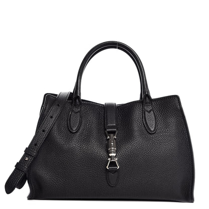 Gucci Soft Calfskin Small Jackie Top Handle Bag Black 1 of 8