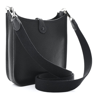 Hermes Taurillon Clemence Evelyne TPM Black 3 of 11