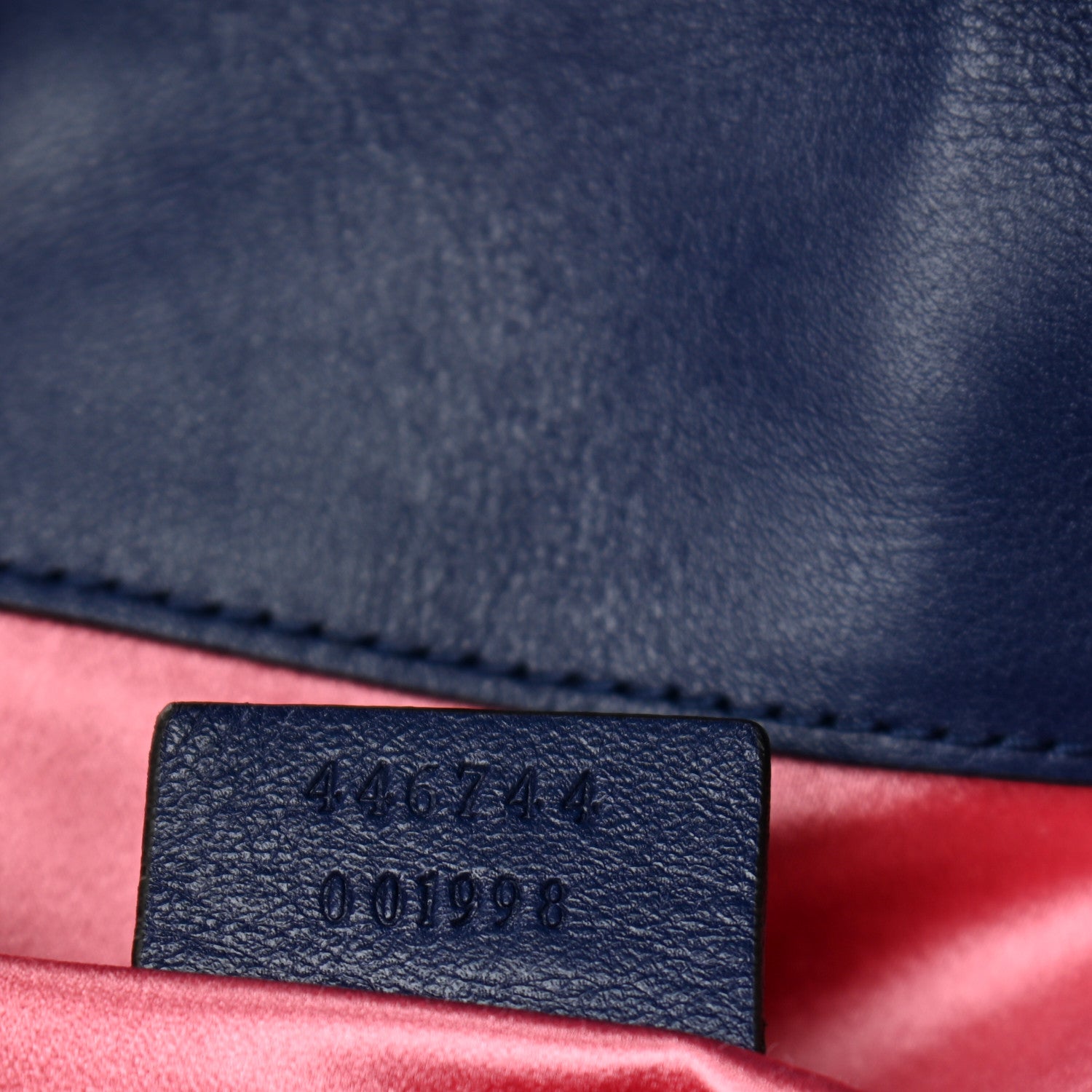 Gucci Velvet Matelasse Mini GG Marmont Shoulder Bag Cobalt Blue 8 of 13