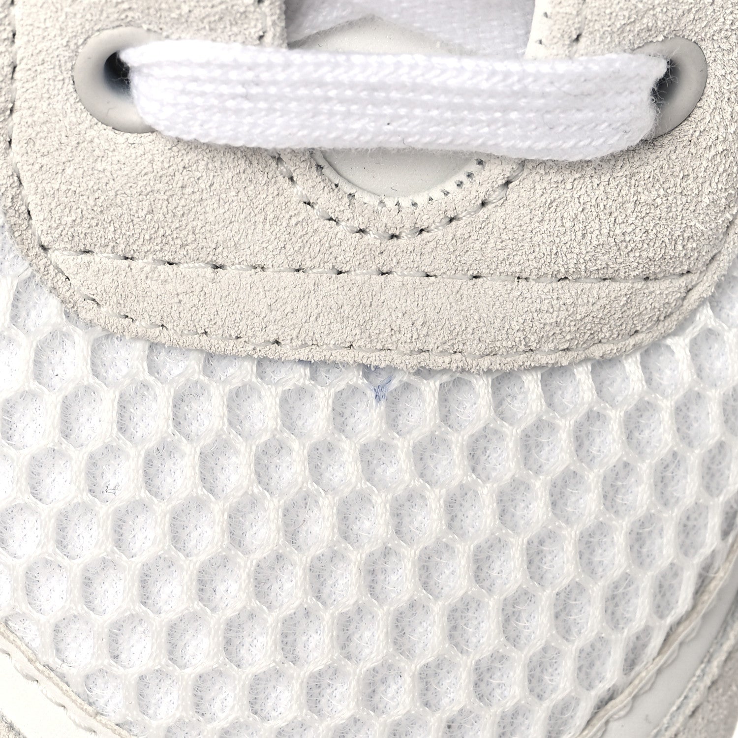 Chanel Calfskin Mesh Lycra Suede Womens Logo Sneakers 39 White 9 of 12