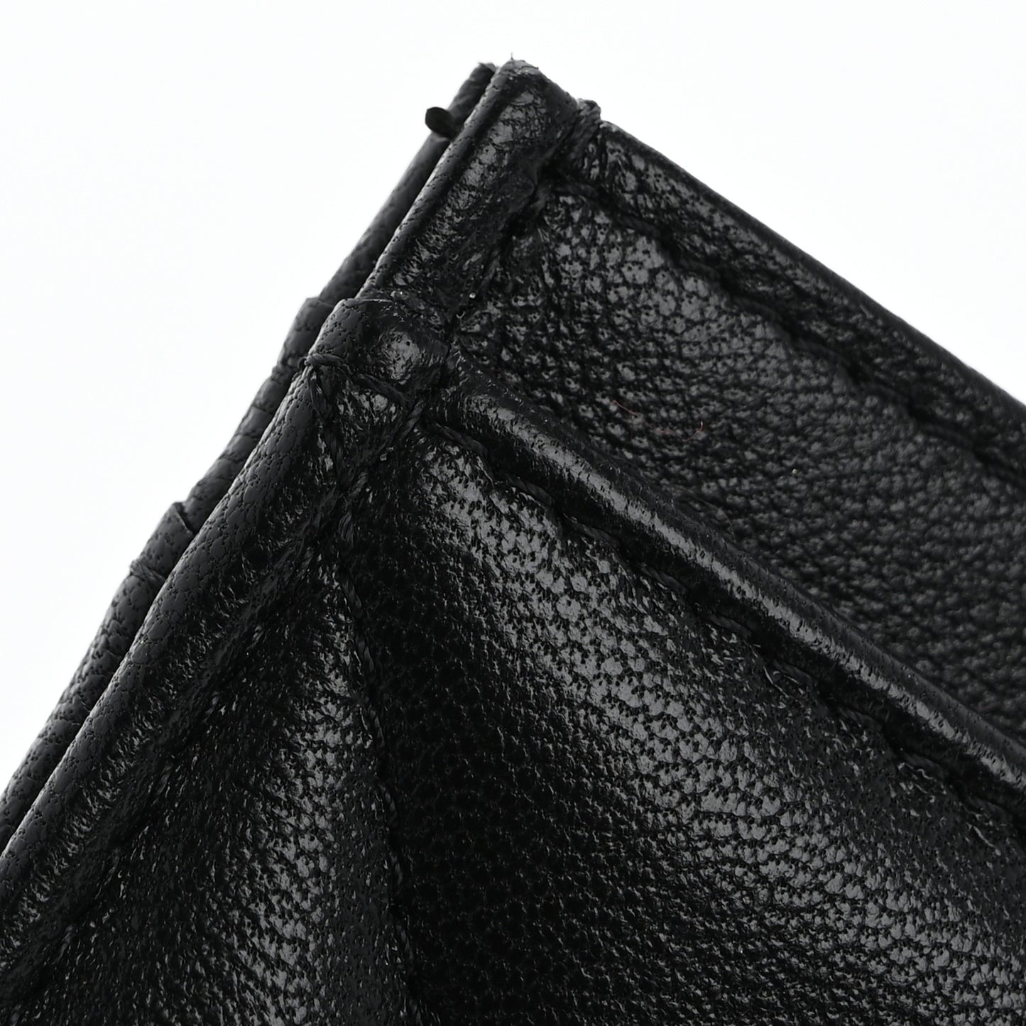 Lambskin Quilted Chanel 19 Card Holder Black