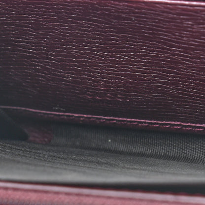 Gucci Calfskin Heartbeat Print Zip Around Wallet New Wine 6 of 6