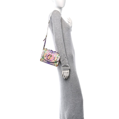 Christian Louboutin Calfskin Crystal Blooming Loubi54 Crossbody Multicolor 2 of 9