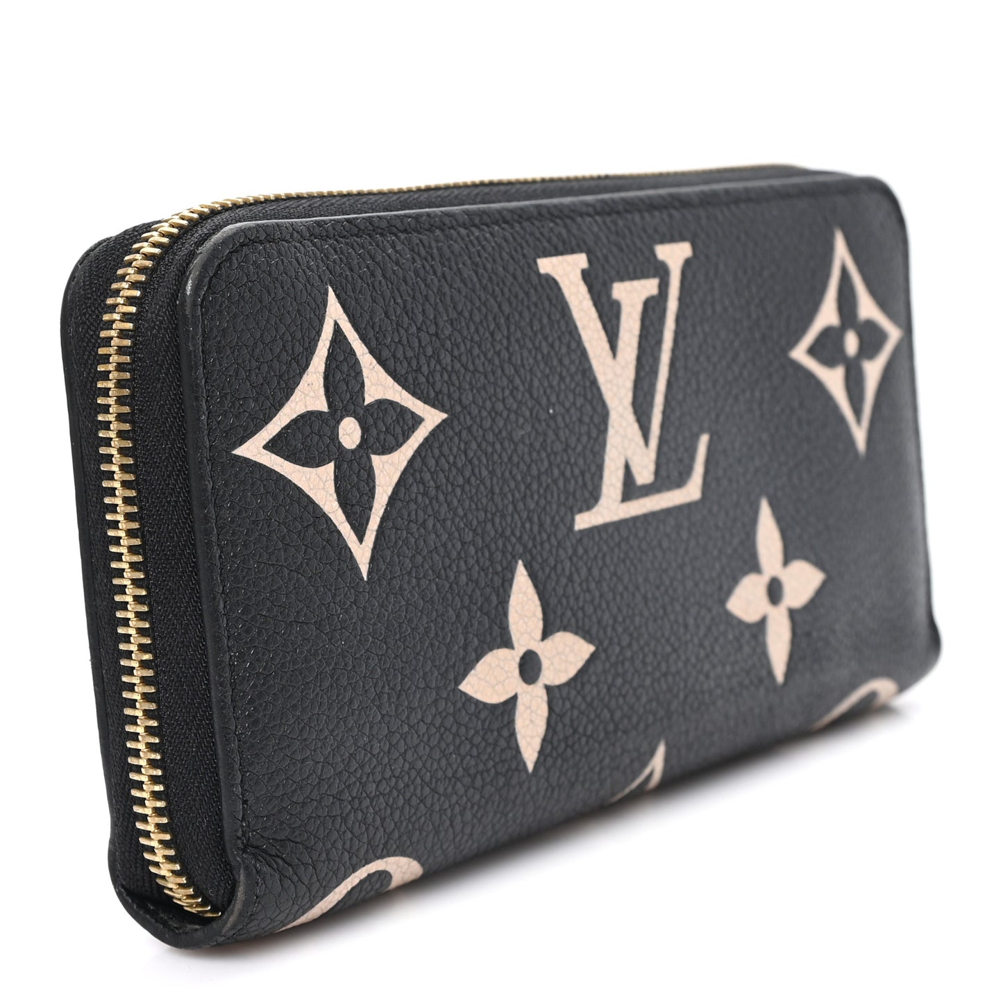 Empreinte Monogram Giant Zippy Wallet Black Beige