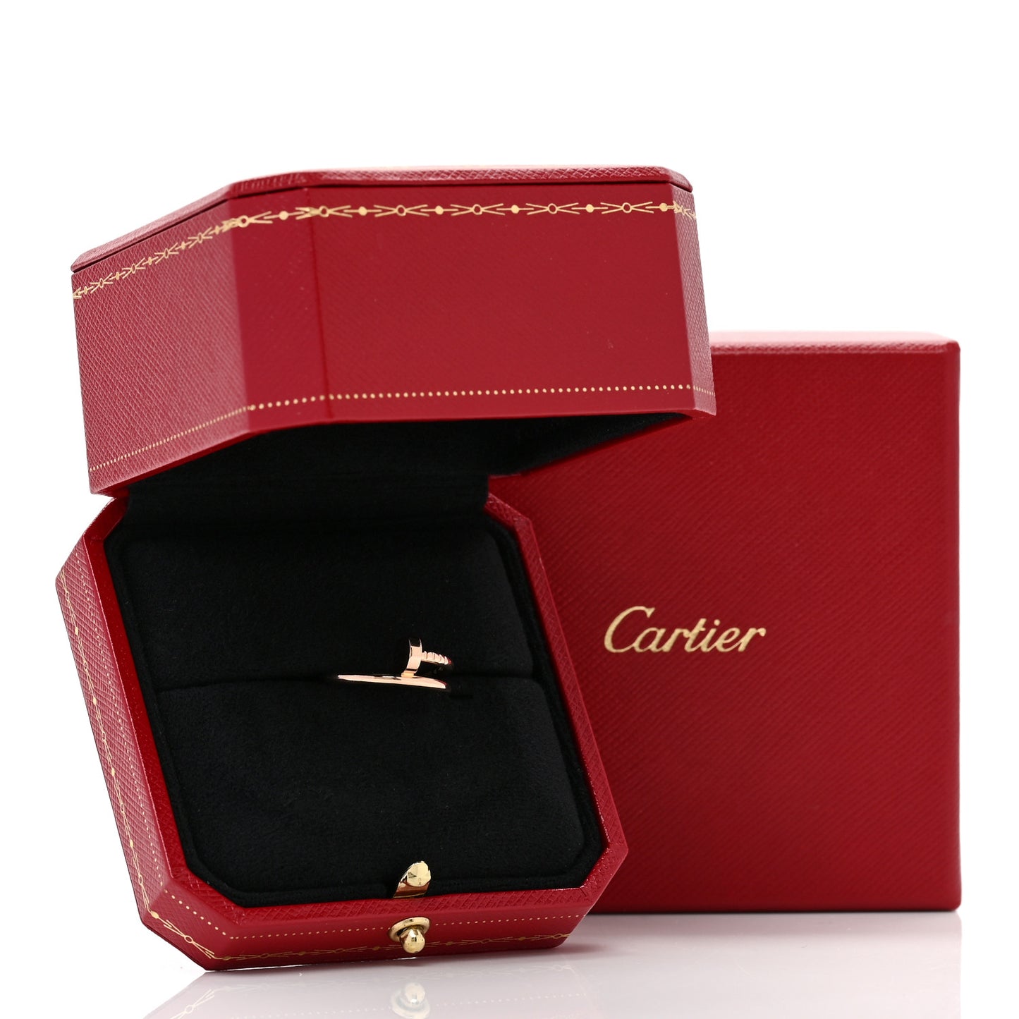 18K Pink Gold Small Juste Un Clou Ring 50 5.5