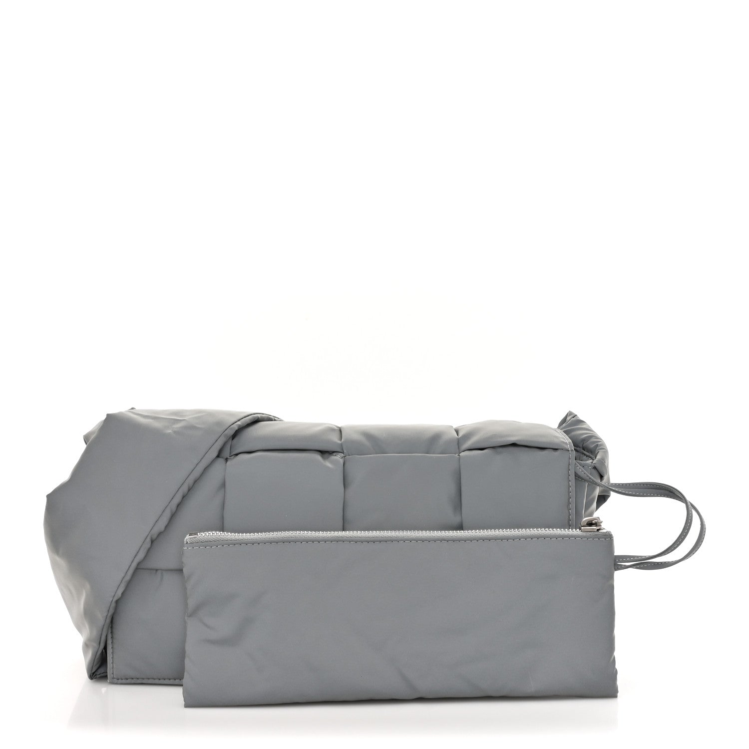 Bottega Veneta Nylon Intrecciato Padded Tech Cassette Bag Thunder 3 of 15
