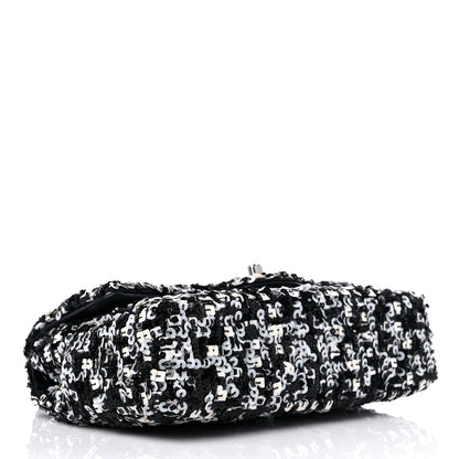 Chanel Sequin Lambskin Mini Flap Silver Black 4 of 11