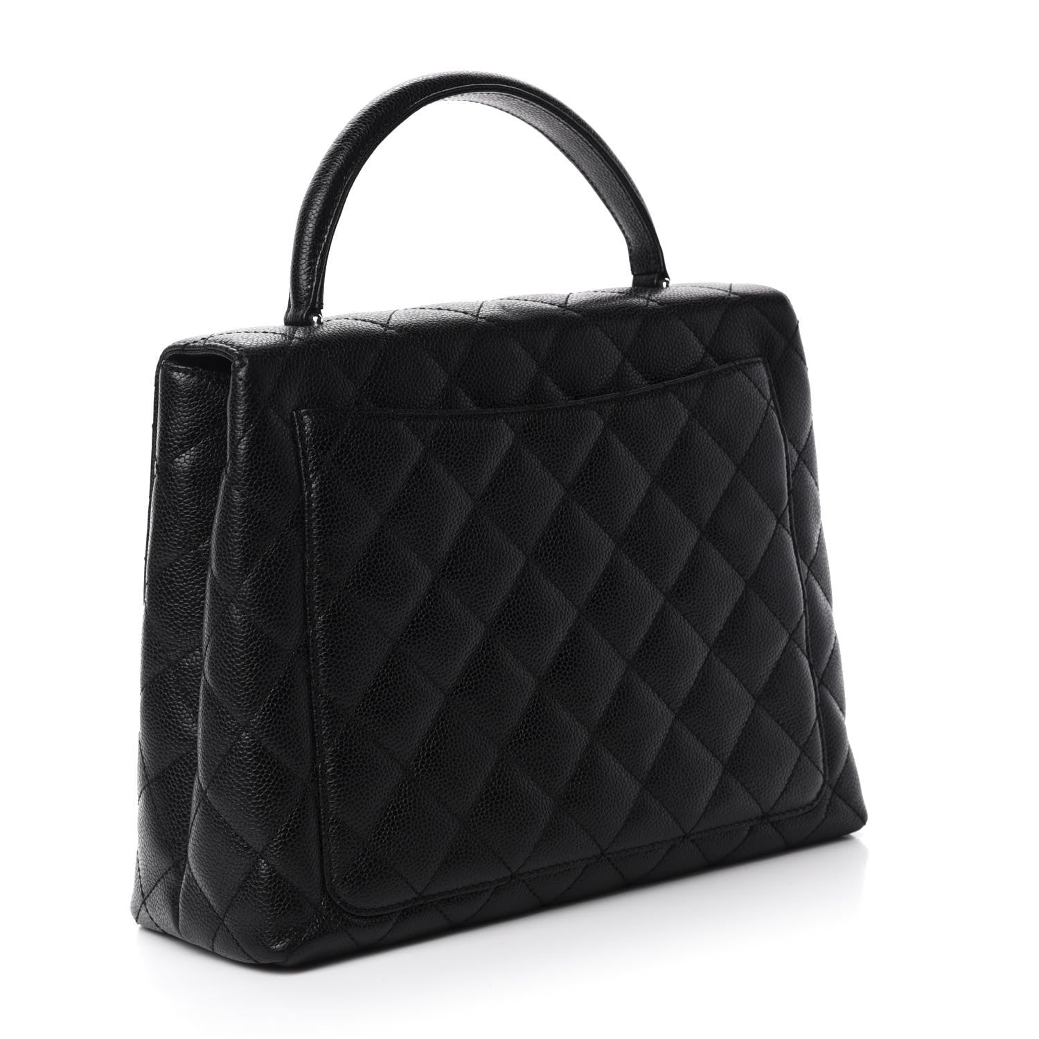 Chanel Caviar Quilted Jumbo Kelly Flap Black 3 of 12