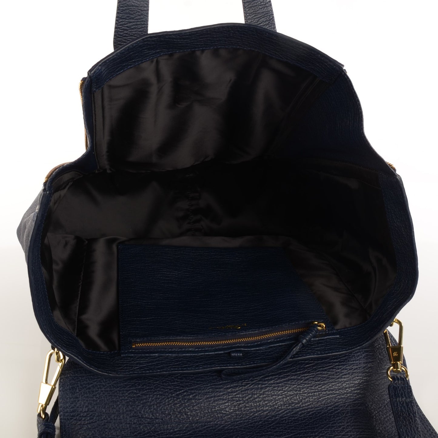 3.1 Textured Calfskin Large Pashli Satchel Ink