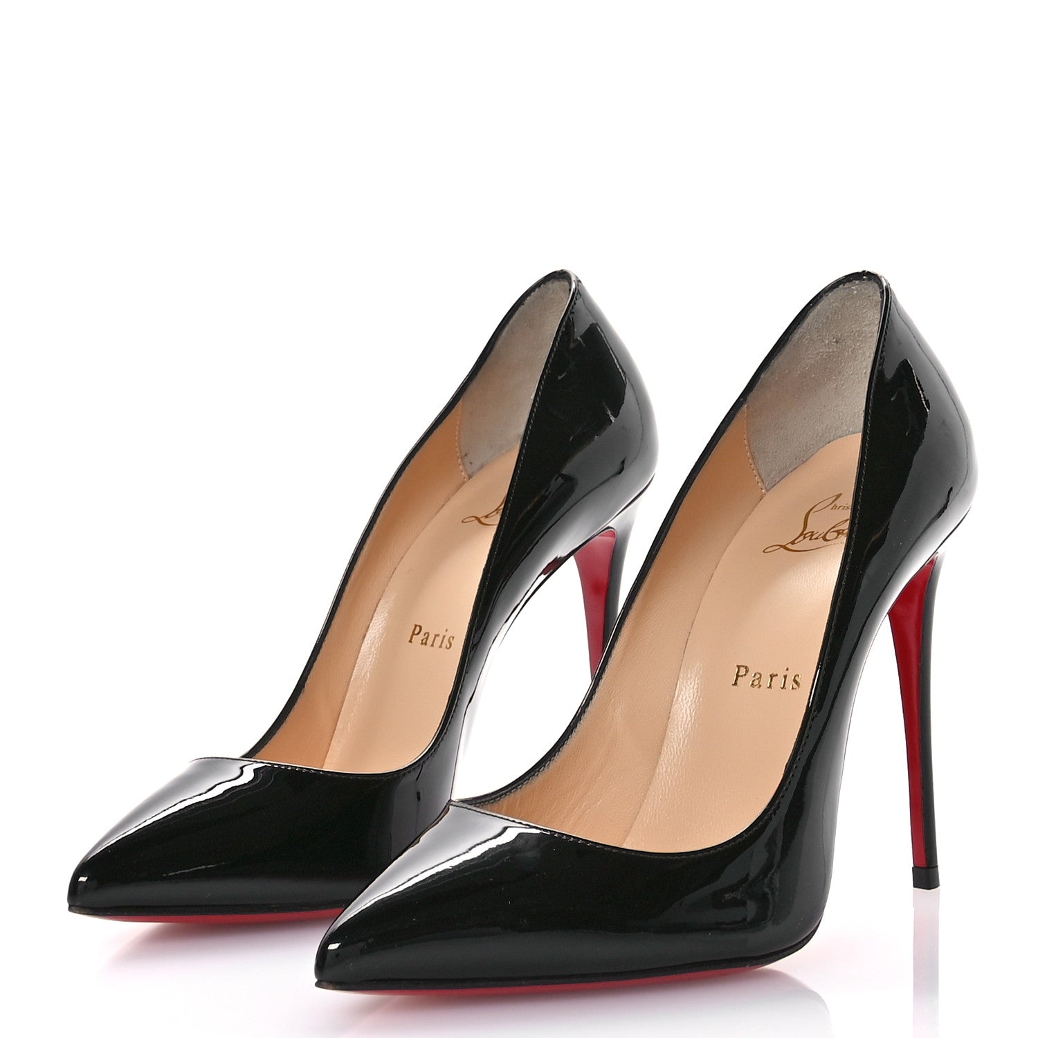 Christian Louboutin Patent Pigalle Follies 100 Pumps 37 Black 3 of 10