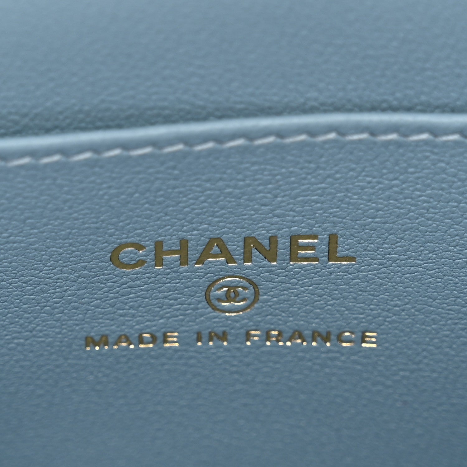 Chanel Lambskin Quilted Rectangular Phone Holder Clutch With Chain Dark Blue 6 of 11