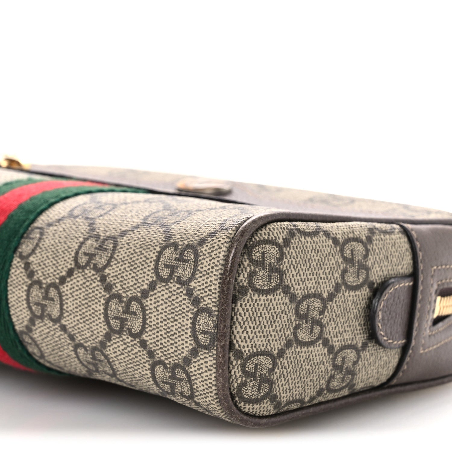 Gucci GG Supreme Monogram Web Small Ophidia Belt Bag 75 30 Dark Brown 10 of 12