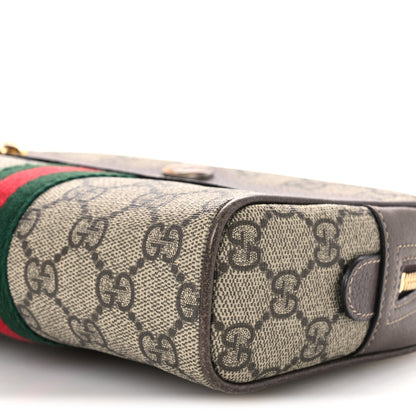 Gucci GG Supreme Monogram Web Small Ophidia Belt Bag 75 30 Dark Brown 10 of 12