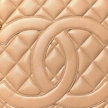 Chanel Caviar Quilted Medallion Tote Beige 8 of 10